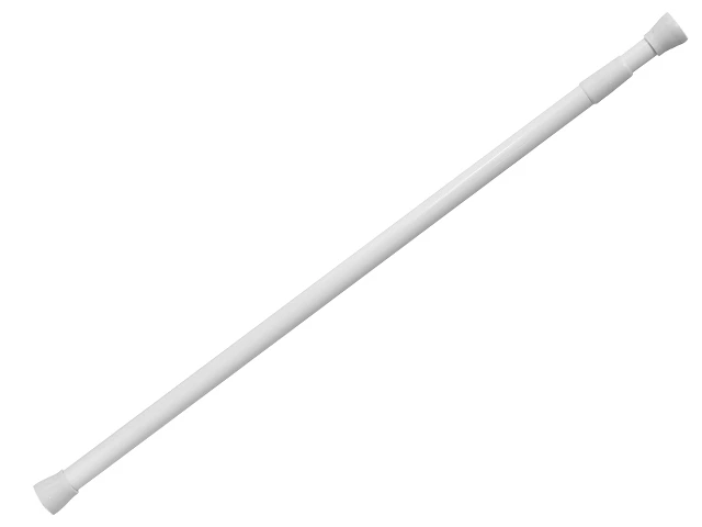 Tijă glisantă pentru perdea Tendance 70-120cm albă, aluminiu