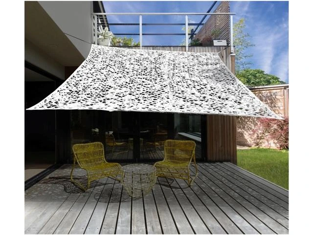 Cort baldachin 3X2m de camuflare, culoarea alba