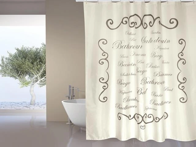 Perdea pentru dus 180X200cm MSV Paris, poliester
