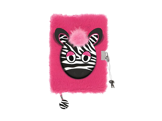 Jurnal cu lacat A5, 96 foi, Zebra, coperta plus
