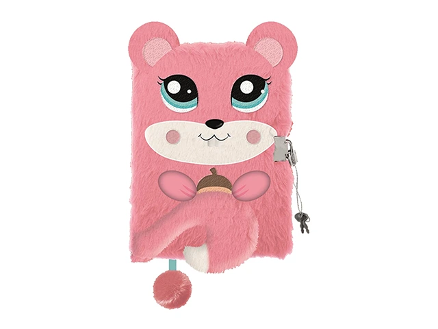 Jurnal cu lacat, A5, 96 foi, 3D Squirrel, coperta plus