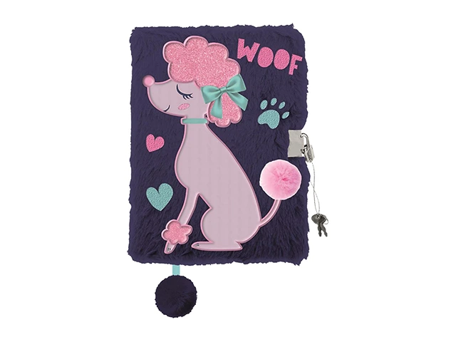 Agenda cu lacat, A5, 96 foi, My Little Friend Lady Poodle, coperta plus