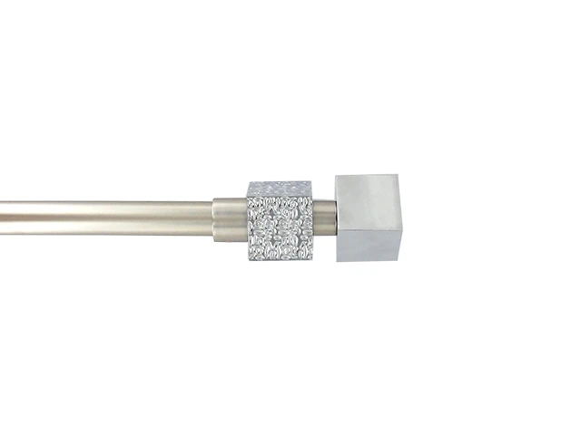 Tija glisanta pentru perdea 120-210cm D16/19mm Luance, argintie/cub