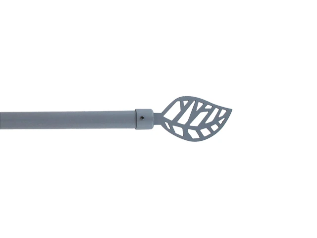 Tija glisanta pentru perdea 120-210cm D16/19mm Luance, gri inchis mat//Fontebl