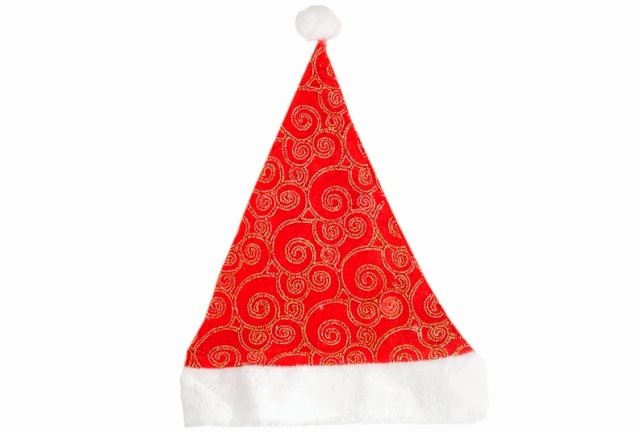 Caciula Mos Craciun cu ornament