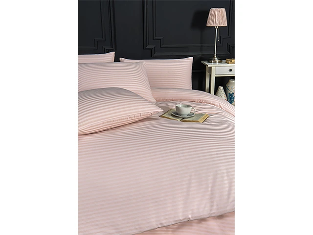 Lenjerie de pat Euro 2 NH Stripe Satin, roz