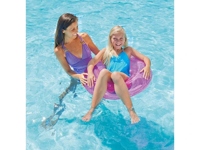 Cerc gonflabil “Transparent” D 76 cm, până la 40 kg, 8+, 3 culori
