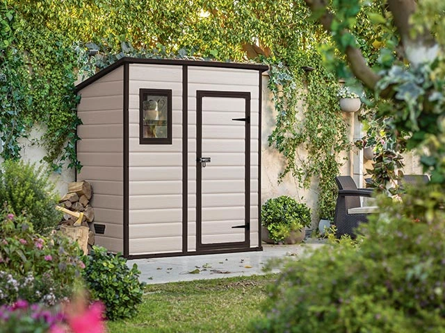 Casuta de gradina Manor Pent 6X4 183.5X111X200.5 cm, bej