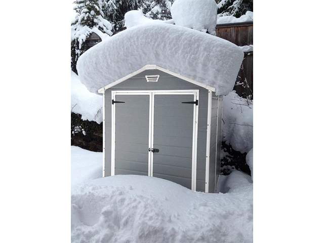 Casuta de gradina Manor 6X5 DD 185X152X226 cm, gri