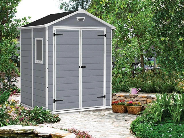 Casuta de gradina Manor 6X5 DD 185X152X226 cm, gri