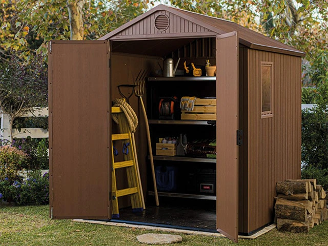 Casuta de gradina Darwin 6X6 190X183X221cm, maro