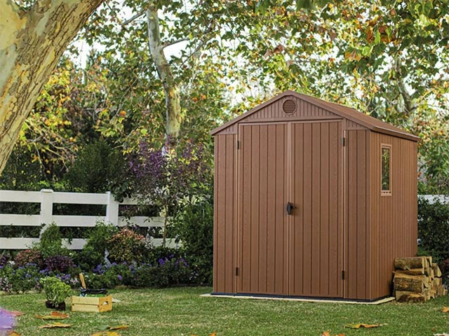 Casuta de gradina Darwin 6X6 190X183X221cm, maro