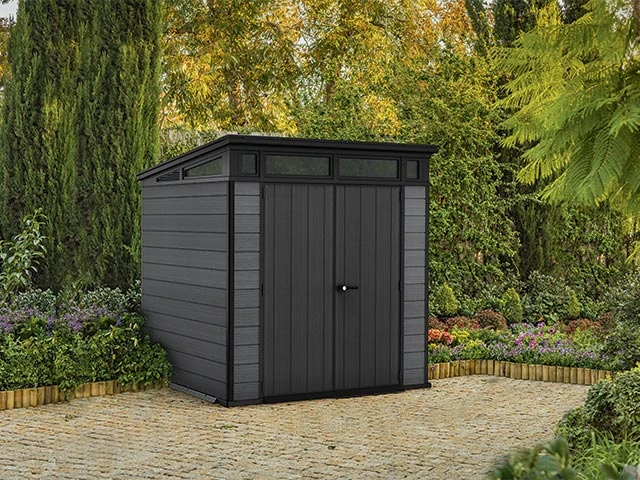 Casuta de gradina Cortina 7X7 216X218X226 cm, gri