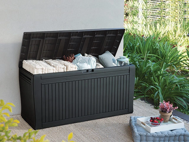 Lada pentru depozitare Keter Comfy 270 l, 117X45X57 cm, grafit