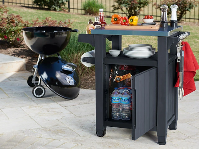 Masa pentru gratar UNITY 105 l, 82X52X90 cm, grafit