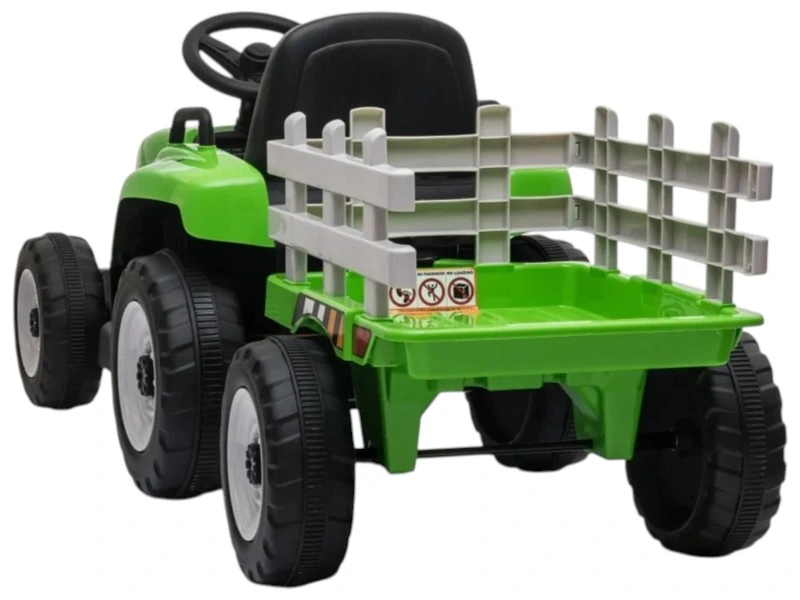 Tractor cu remorca 12V, max 25 kg (4.5Ah, Mp3,136,5x50x52,5 cm) MX611/2 verde