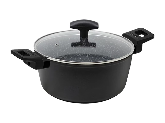 Cratita cu capac Pedrini Klasscook 24 cm, 2 manere, inductie