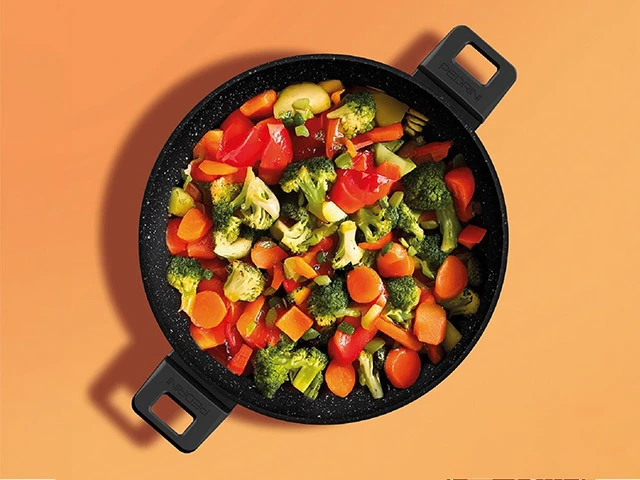 Cratita cu capac Pedrini Klasscook 24 cm, 2 manere, inductie