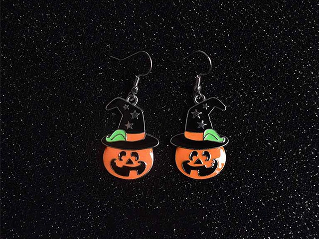 Cercei de Halloween, 5 cm, metal, in sortiment