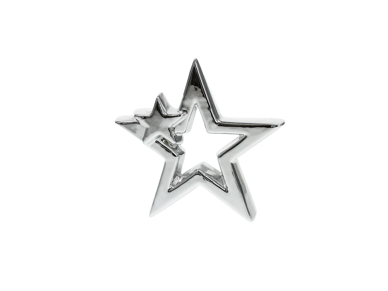 Suvenir de craciun Stea H15 cm, silver