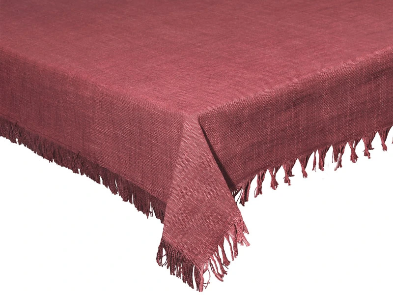 Fata de masa 150X300 cm AndreaFontebasso 1760 Volterra, 100% bumbac, granat