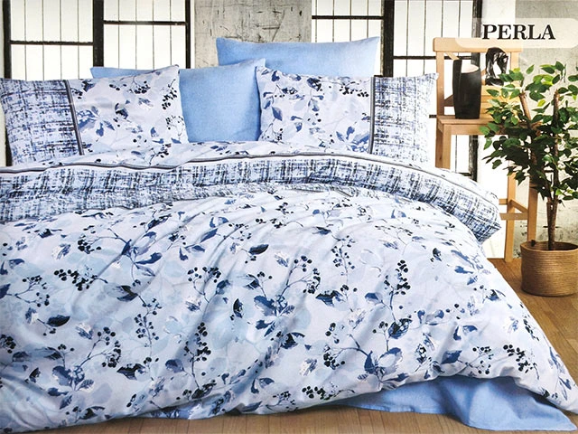 Lenjerie de pat 2 persoane NH Ranforce Like&Buy „Perla”, din policoton