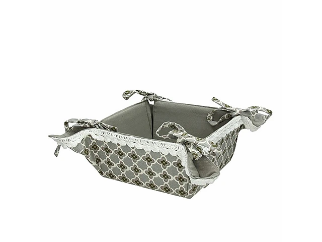 Cos din textil AF Ortigia Grigio 21X21X10cm