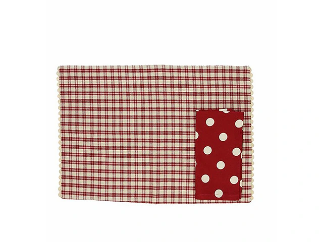 Placemat cu servetel mic AF Aragona, culoarea bordo
