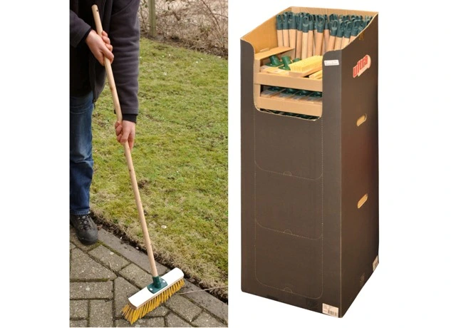 Perie-matura cu perie dura, maner din lemn 118cm