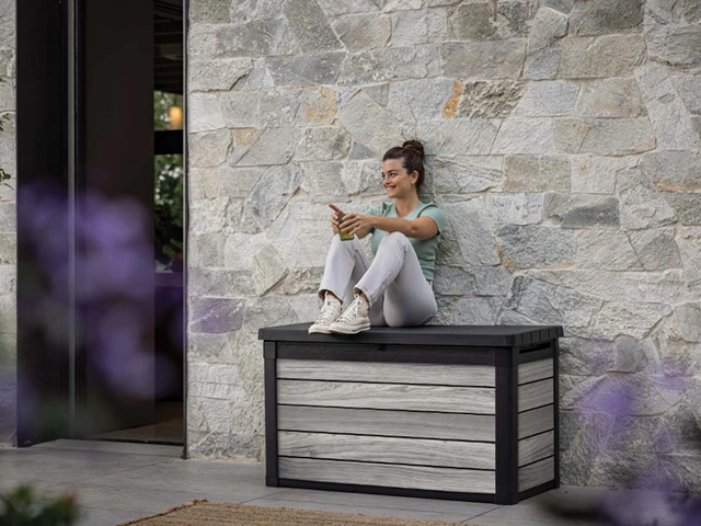 Lada pentru depozitare Signature 380l, 122.9X62.1X70.6 cm, gri