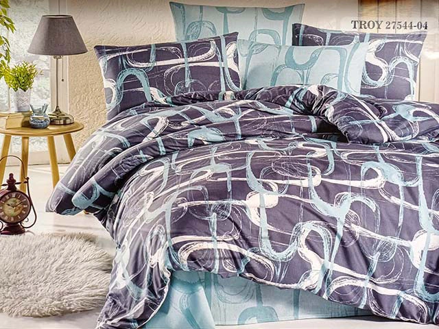 Lenjerie de pat 2pers NH Ranforce Troy 27544-04, policoton