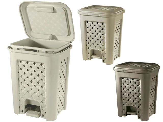Cos pentru gunoi cu pedala Arianna 18l, 33X28.5X42cm