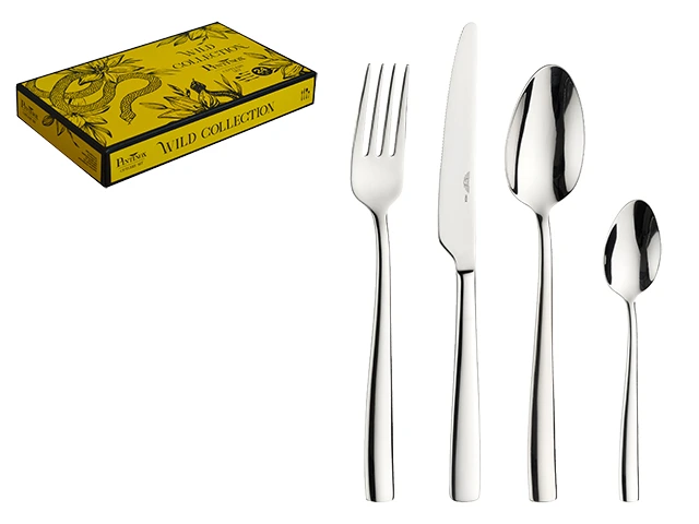 Set de tacâmuri Pinti Tiger 24buc, inox