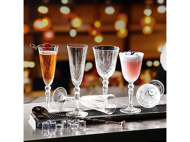 Set 18 pocale Melodia: 6X160ml, 6X210ml, 6X270ml, cristal