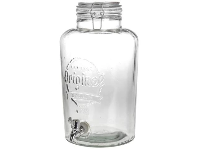 Borcan din sticla cu robinet EH 8l, 37cm