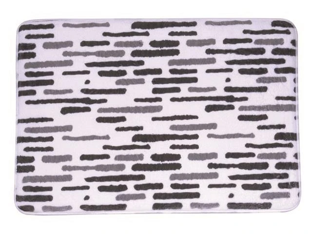 Covoras pentru baie 50X70cm MSV Loft gri, microfibra