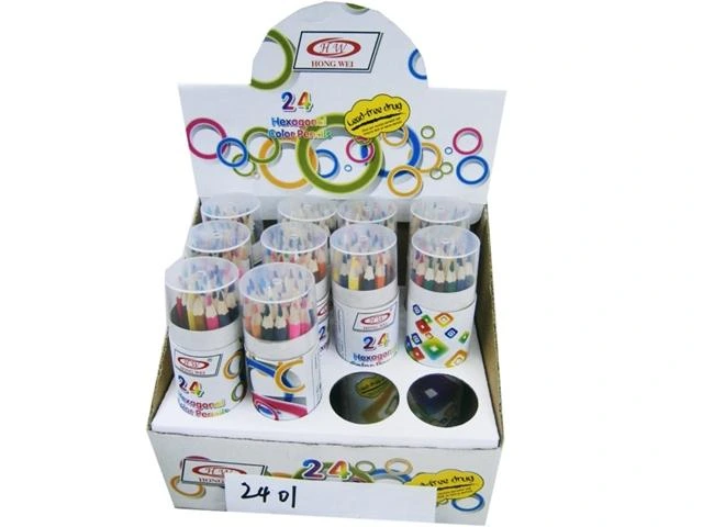 Set creioane colorate 24buc In tub