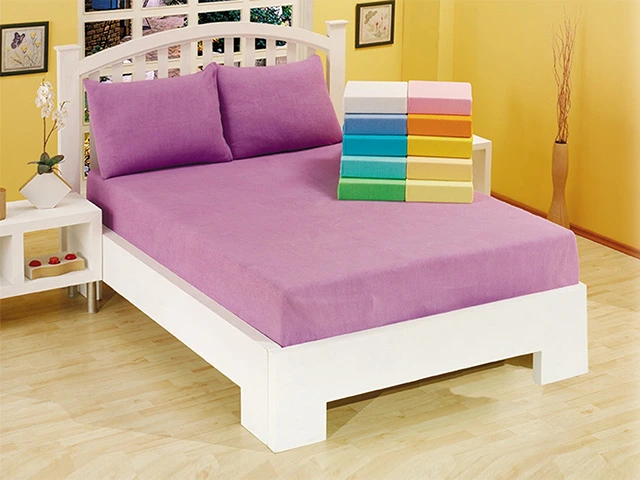 Set cearsaf cu banda elastica 160X200+30cm+2 fete de perna (50X70cm), policotton