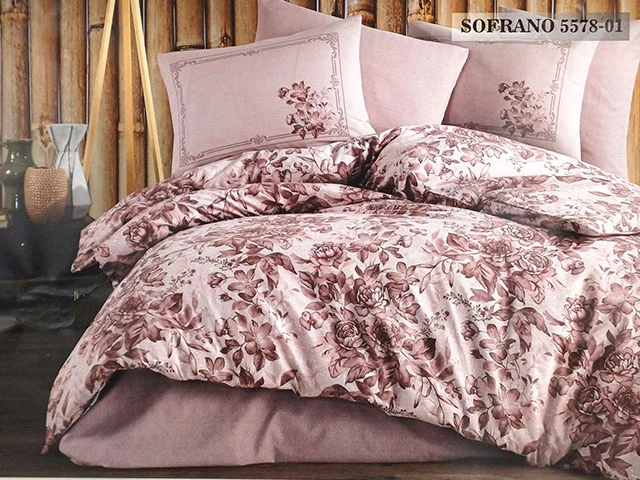 Lenjerie de pat 2pers NH Ranforce Sofrano, policoton 