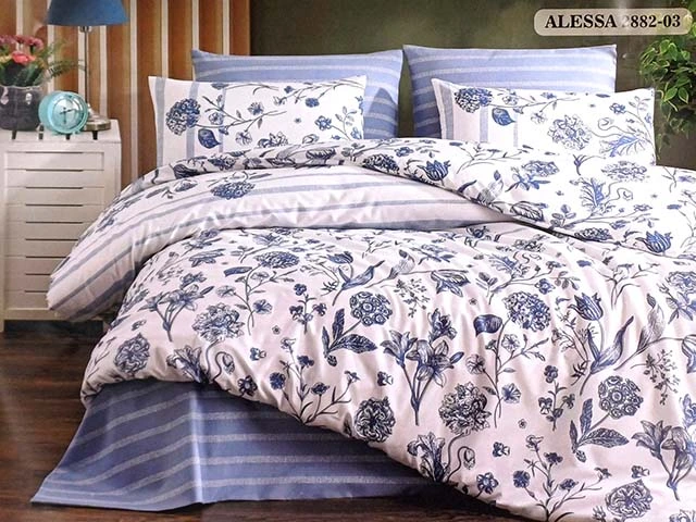 Lenjerie de pat 2 persoane NH Ranforce Alessa, policoton