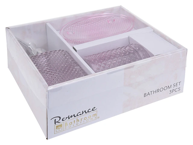 Set pentru baie din sticlă Bathroom 3unit Romance