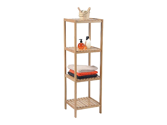 Etajera cu 4 rafturi Tendance bambus 34X33X110cm