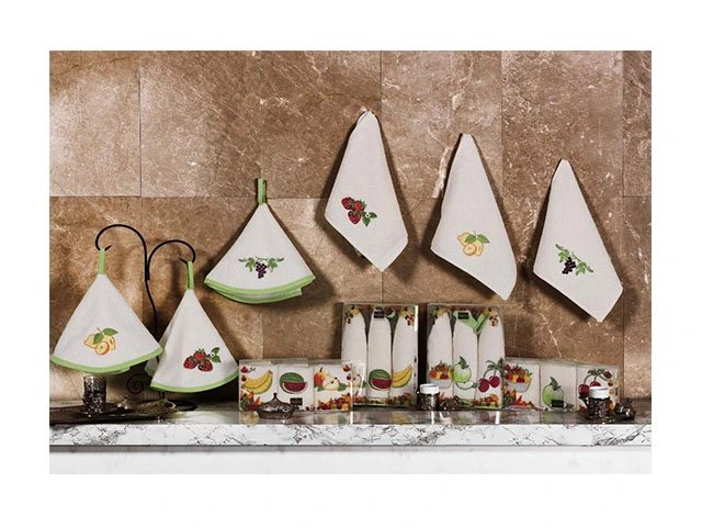 Set prosoape de bucatarie 3buc, 30X50cm NH Fruits, bumbac