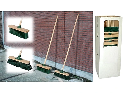 Perie-matura cu perie dura 30cm, maner din lemn 118cm