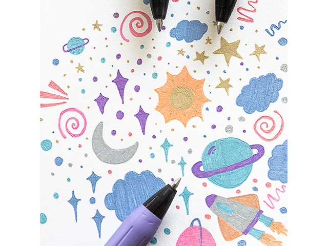 Pix cu gel Zebra Sarasa Clip Decoshine, 0.5 mm