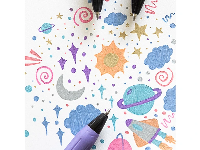 Pix cu gel Zebra Sarasa Clip Decoshine, 0.5 mm