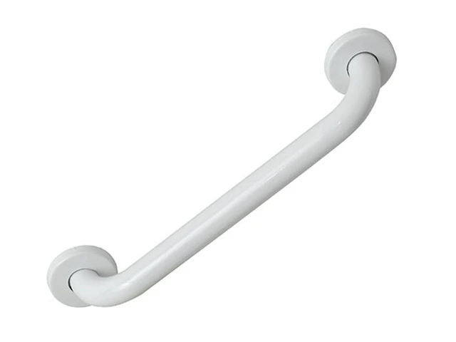 Mâner de sigurantă pentru baie Tendance 36x6cm, inox, alb.