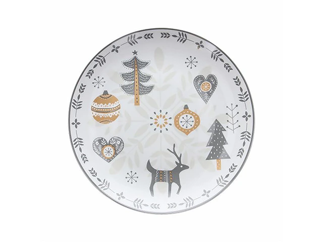 Platou 31cm AF Christmas Finny, ceramica