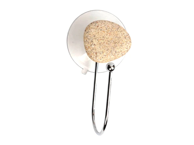 Cârlig pe ventuze, Tendance Piatra 5.5X5.5X9.5cm, inox