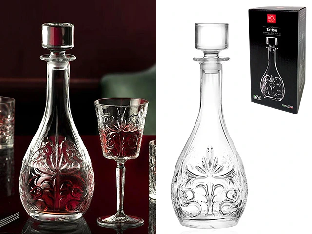 Carafa pentru bauturi tari Tattoo 0.96l, cristal